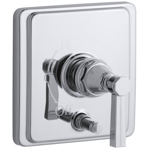 Pinstripe® Rite Temp Pressure Balancing Shower Faucet With Diverter And Grooved Lever Handle 